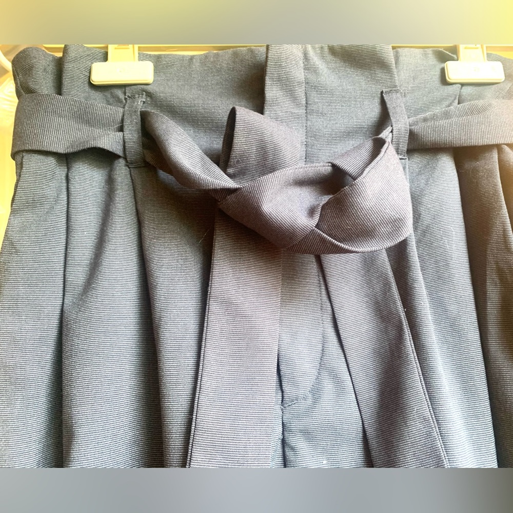 Great darker shade of grey pants, wide.